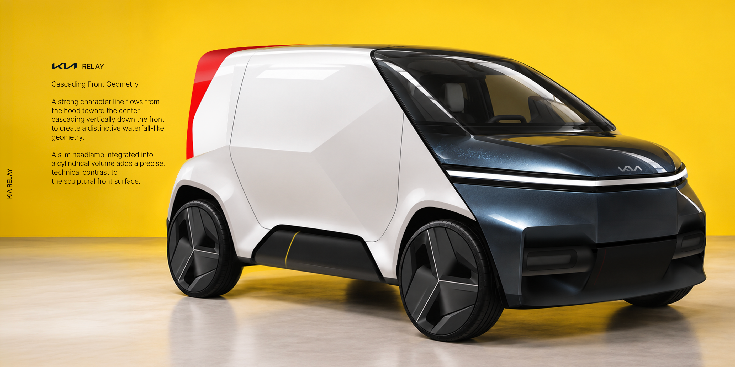KIA RELAY delivery concept front three-quarter view