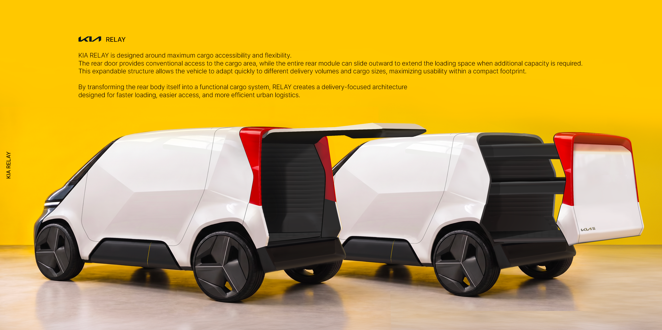 KIA RELAY rear design balancing practicality and character